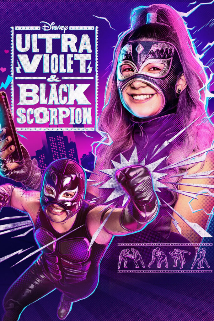 Ultra Violet & Black Scorpion - Vertical TV Show Poster