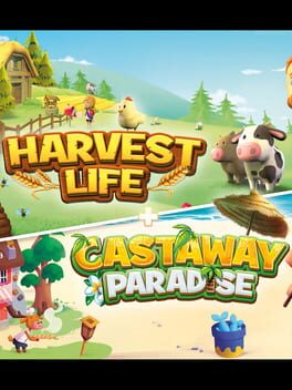 Harvest Life + Castaway Paradise (2023) - Vertical Video Game Poster