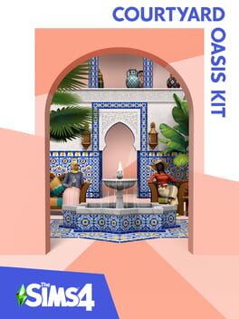 The Sims 4: Courtyard Oasis Kit (2021) - Vertical Video Game Poster
