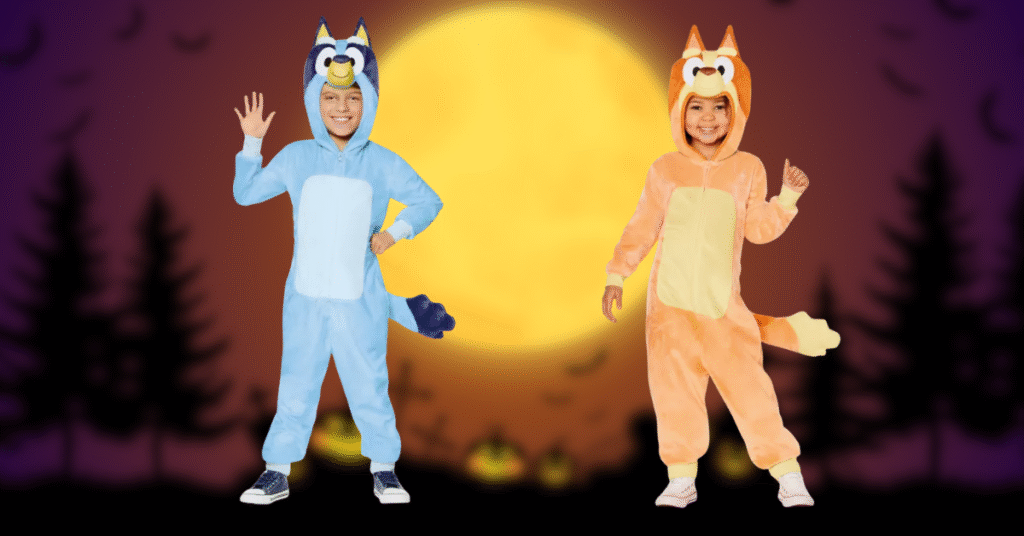 Bluey and Bingo Halloween Costumes