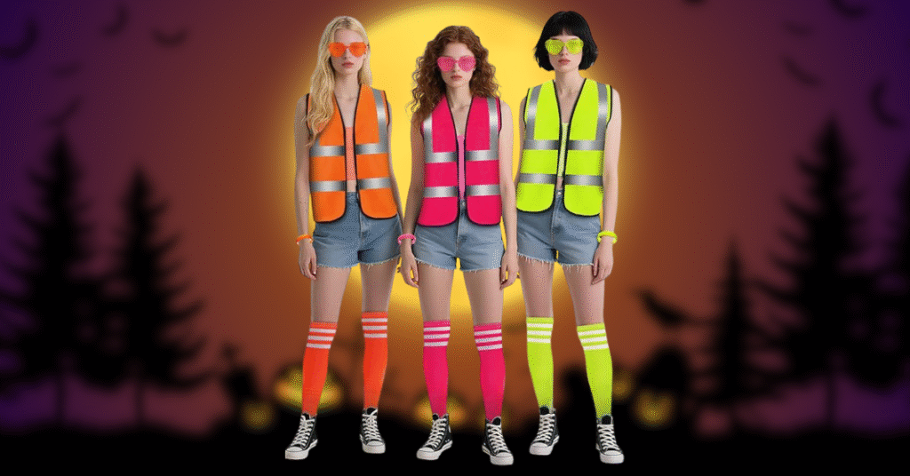 Neon Construction Worker Halloween Costume