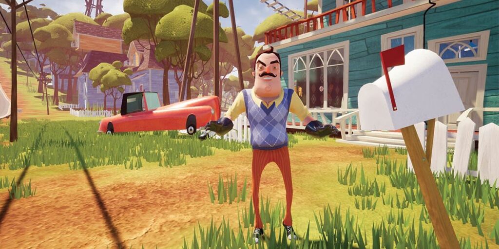 Neighbour chasing you in Hello Neighbour