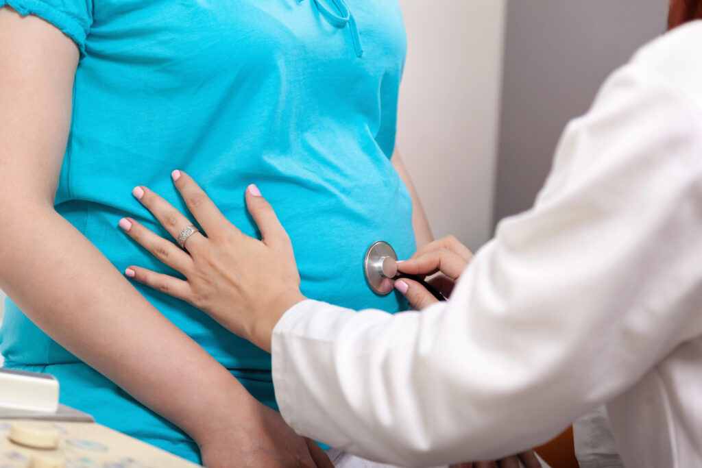 Pregnant Woman At Gynecologist