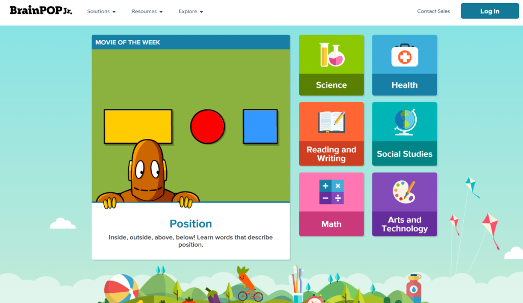 BrainPOP Jr. - Science Websites For Kids