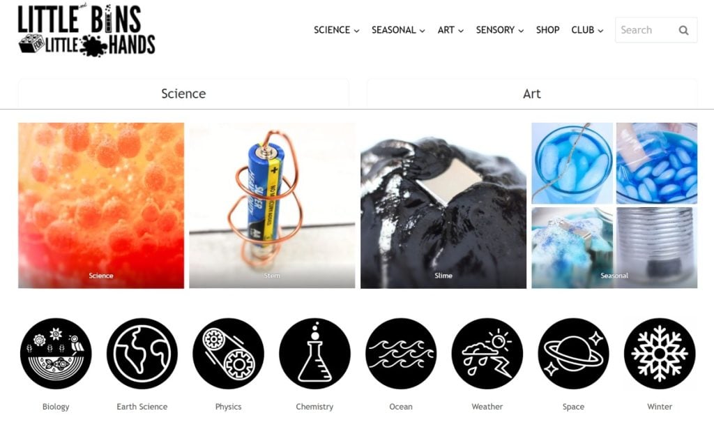 Little Bins For Little Hands