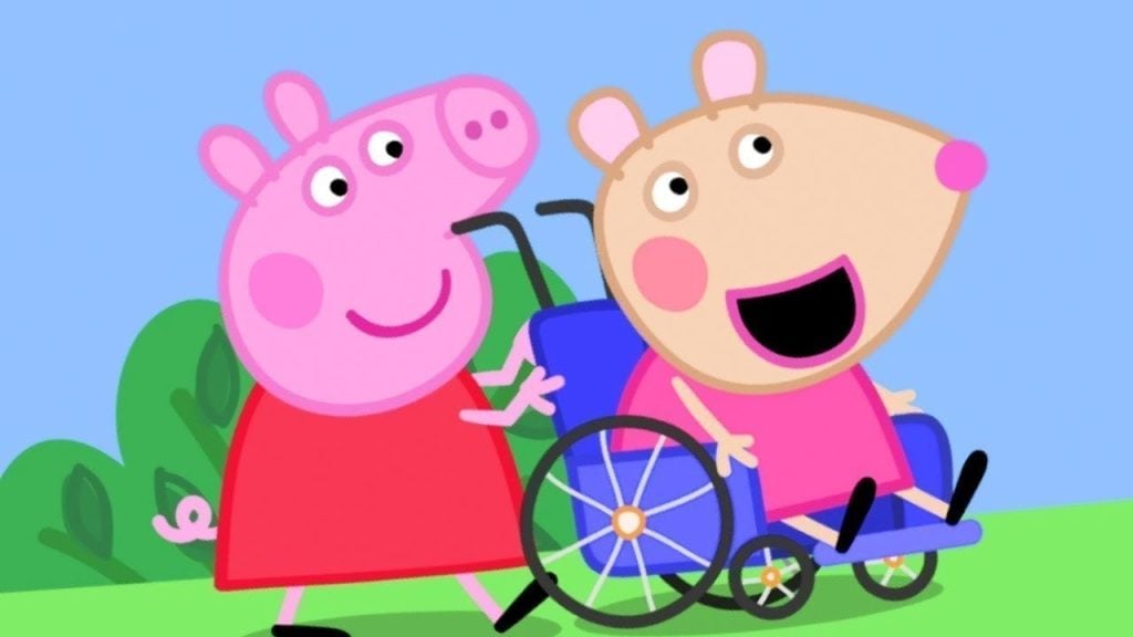 Mobility Aid (Wheelchair) - Mandy Mouse (Peppa Pig) - Characters in Kids TV Shows Who Have A Disability