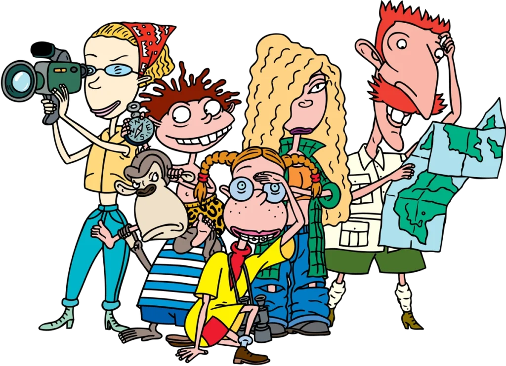The Wild Thornberrys-Marianne Donnie Eliza Debbie Nigel and Darwin