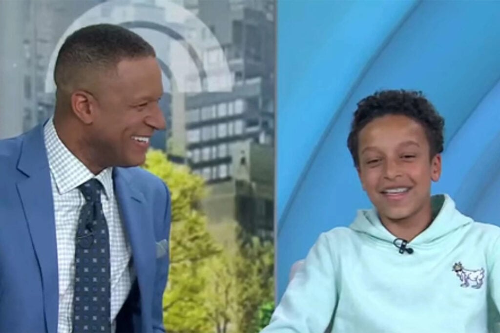 Craig Melvin with son on Today Show