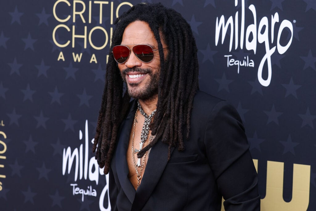 Lenny Kravitz arrives at the 29th Annual Critics' Choice Awards held at The Barker Hangar on January 14, 2024 in Santa Monica, Los Angeles, California, United States.