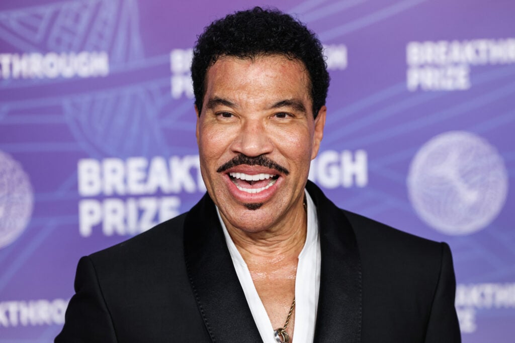 Lionel Richie arrives at the 12th Annual Breakthrough Prize Ceremony 2026 held at the Barker Hangar on April 18, 2026 in Santa Monica, Los Angeles, California, United States.