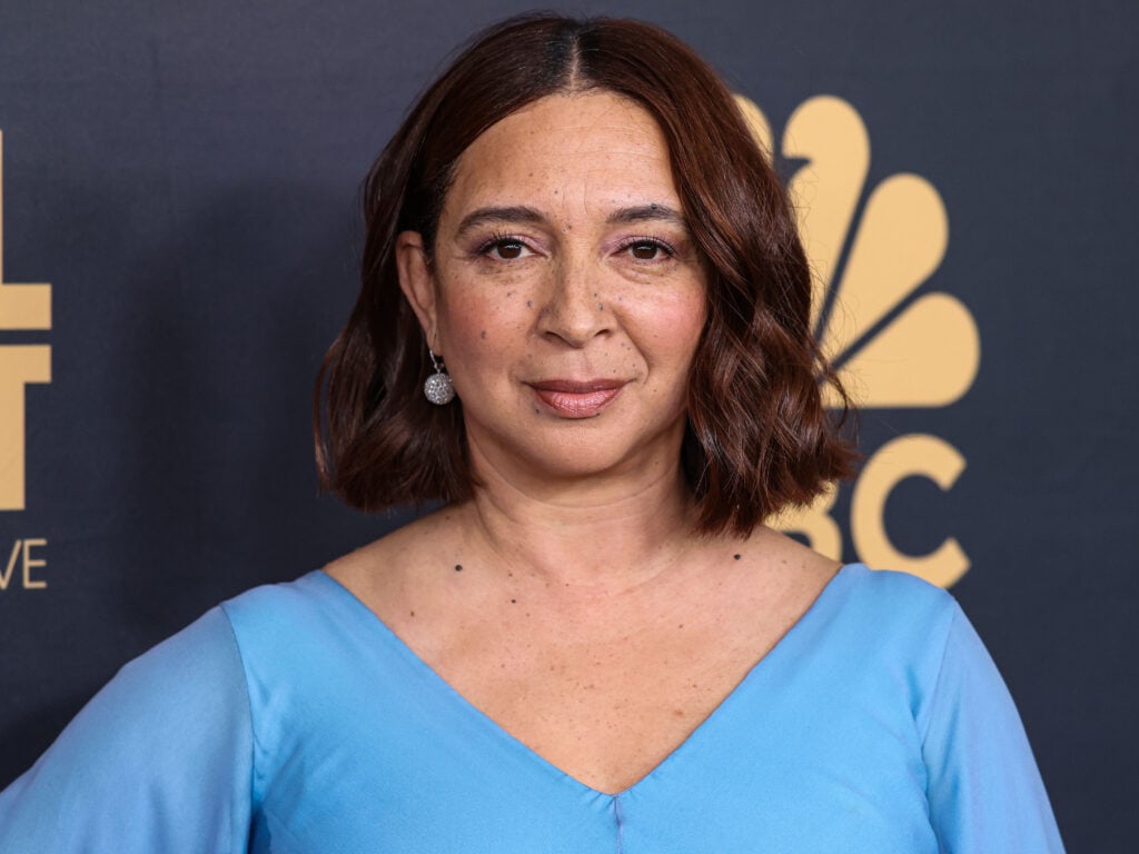 Maya Rudolph arrives at NBC's 'Carol Burnett: 90 Years Of Laughter + Love' Birthday Special held at AVALON Hollywood and Bardot on March 2, 2023 in Hollywood, Los Angeles, California, United States.