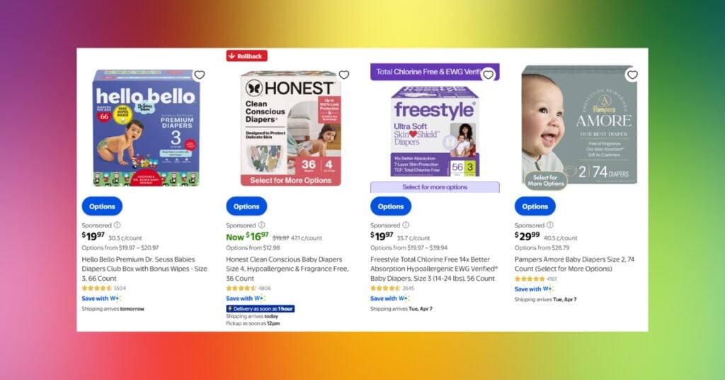 Walmart Diaper Delivery Service