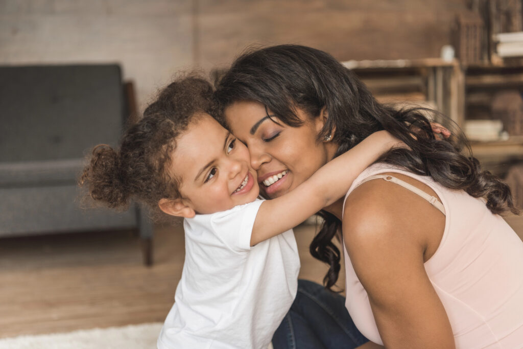 mother spend time with daughter