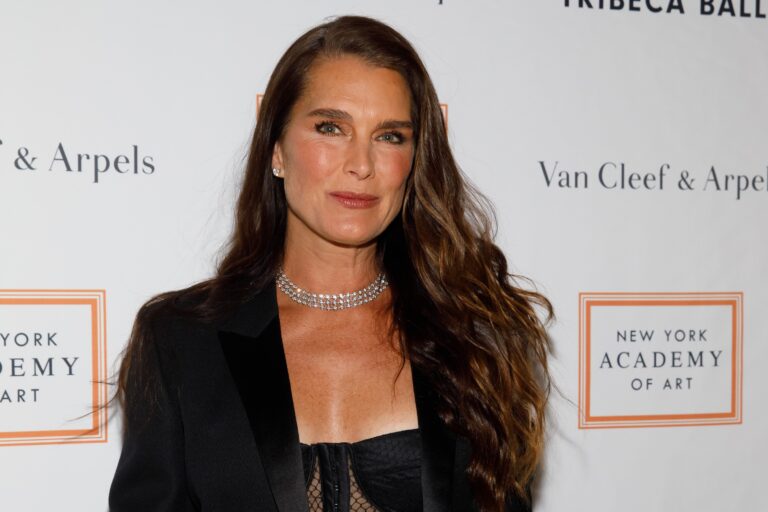 Brooke Shields at arrivals for New York Academy of Art''s Tribeca Ball Presented by Van Cleef & Arpels, New York Academy of Art, 111 Franklin Street, New York, NY April 3, 2017. Photo By: Jason Smith/Everett Collection