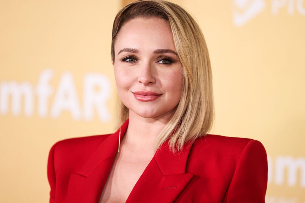 Hayden Panettiere arrives at the 2022 amfAR Gala Los Angeles held at the Pacific Design Center on November 3, 2022 in West Hollywood, Los Angeles, California, United States.