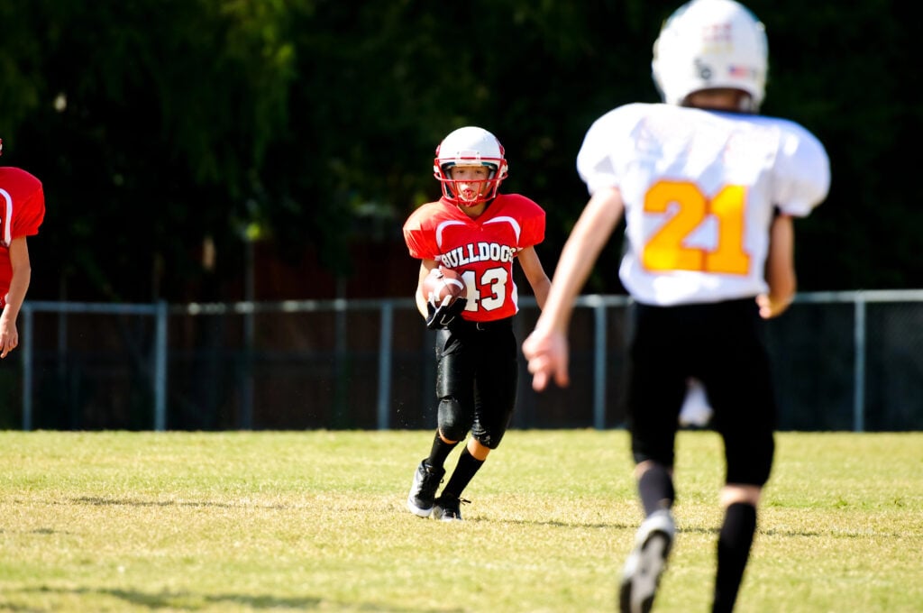 Young american football players
