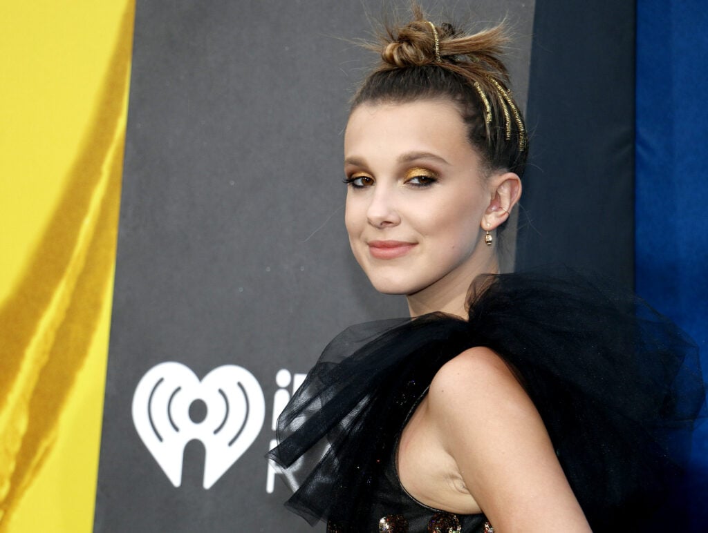 actress Millie Bobby Brown at the Los Angeles premiere of 'Godzilla: King Of The Monsters' held at the TCL Chinese Theatre in Hollywood, USA on May 18, 2019.