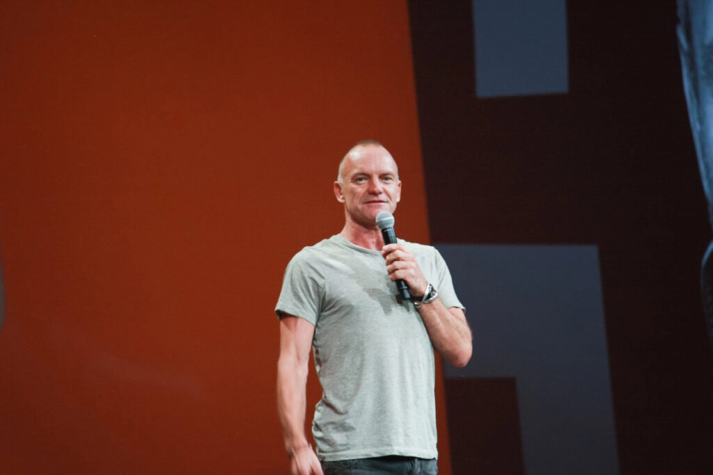 World-renowned Grammy-winning musician and singer Sting welcomes attendees of Oracle OpenWorld 2011 conference