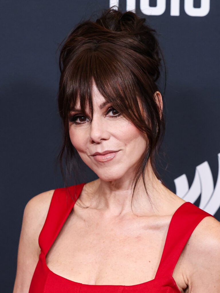 Heather Dubrow arrives at the 36th Annual GLAAD Media Awards Los Angeles held at The Beverly Hilton Hotel on March 27, 2025 in Beverly Hills, Los Angeles, California, United States.