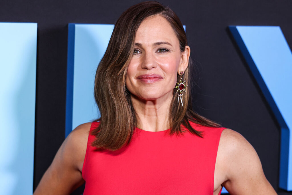 American actress Jennifer Garner arrives at the Los Angeles Premiere Of Netflix's 'Family Switch' held at AMC The Grove 14 on November 29, 2023 in Los Angeles, California, United States.