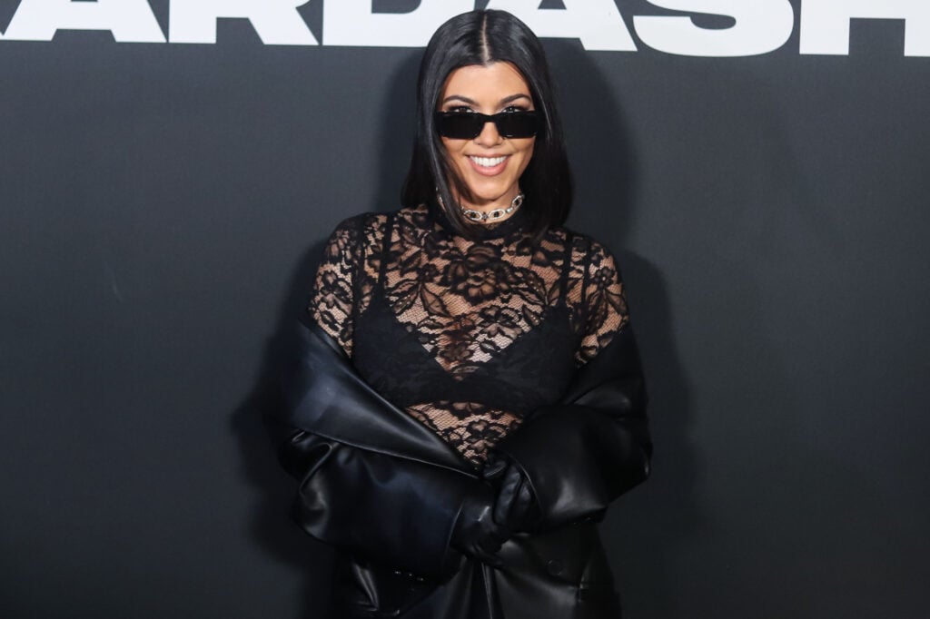 American media personality Kourtney Kardashian attends the Boohoo X Kourtney Kardashian Barker Fashion Show during New York Fashion Week (NYFW) held at The High Line on September 13, 2022 in Manhattan, New York City, New York, United States.