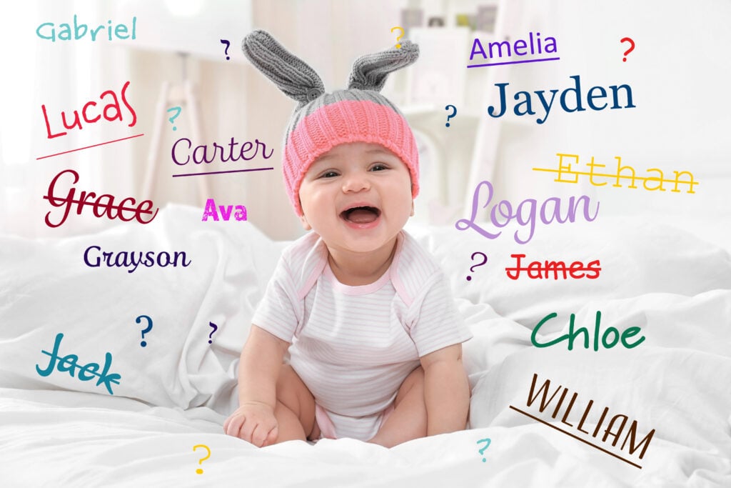 Baby names concept