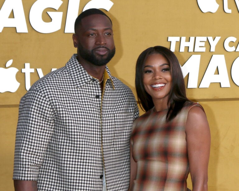 LOS ANGELES - APR 14: Dwayne Wade, Gabrielle Union at the They Call Me Magic Premiere Screening at Village Theater on April 14, 2022 in Westwood, CA