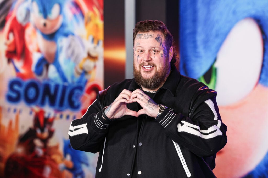 Jelly Roll (Jason Bradley DeFord) arrives at the Los Angeles Premiere Of Paramount Pictures' 'Sonic The Hedgehog 3' held at the TCL Chinese Theatre IMAX on December 16, 2024 in Hollywood, Los Angeles, California, United States.