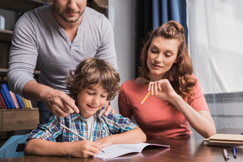 parents helping child too much