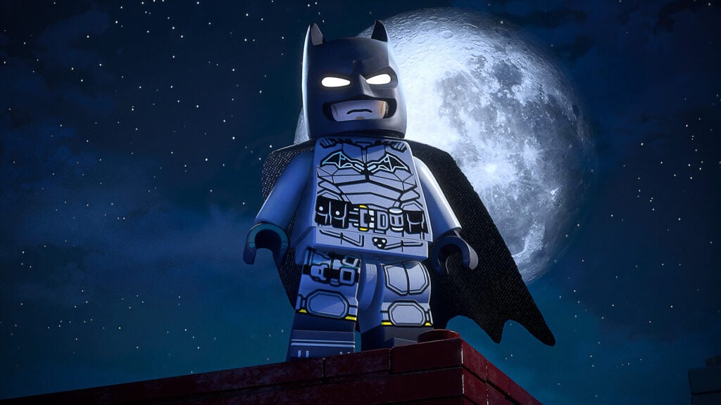 Batman and Robin exploring Gotham in LEGO Batman: Legacy of the Dark Knight