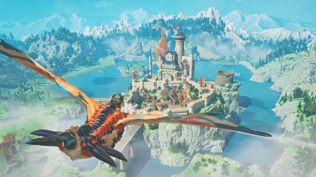 A Rider and Monstie in Monster Hunter Stories 3: Twisted Reflection